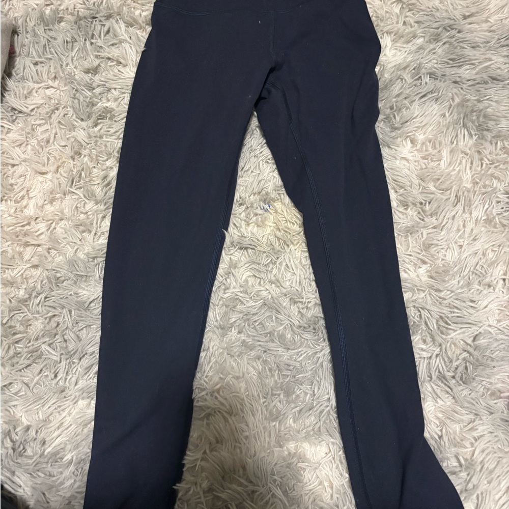 Lululemon Navy Wunder Train Leggings